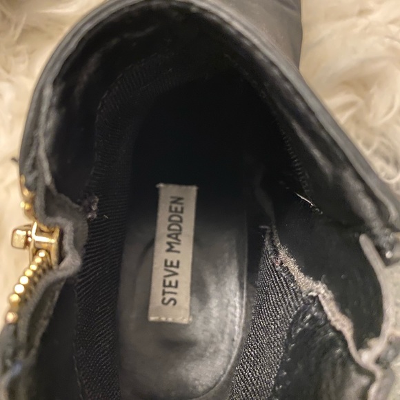 STEVE MADDEN Wantagh Booties, Size 6.5, Black Genuine Leather - Picture 10 of 13